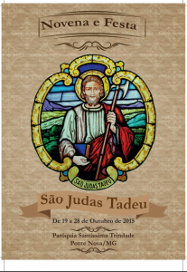 Novena e Festa de São Judas Tadeu pág 1 - Paroqu ia  Santissima Trindade(1)