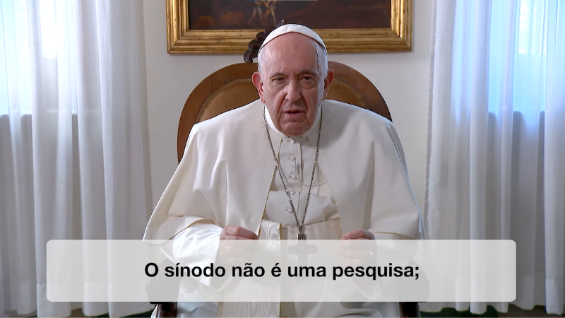 Em outubro, Papa Francisco pede orações pelo Sínodo