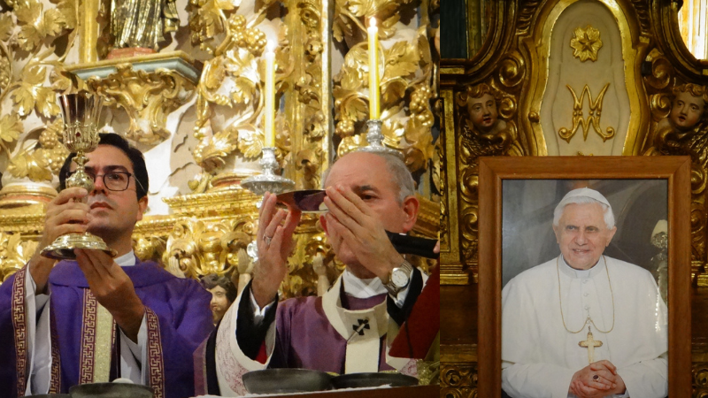 Em celebração no Vaticano, Papa expressa gratidão a Bento XVI